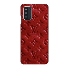 Текстурный Чехол Louis Vuitton для Самсунг Ф52 – Красный ЛВ