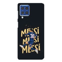 Чехлы для Samsung Galaxy F62 (Leo чемпион) (AlphaPrint) (Messi ПСЖ)