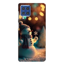 Чехлы на Новый Год Samsung Galaxy F62 (Снеговик праздничный)