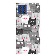 Чехлы с Котиками для Samsung Galaxy F62 (VPrint) (Рисованные котики)
