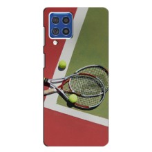 Чохли з прінтом Спортивна тематика для Samsung Galaxy F62 – Ракетки теніс