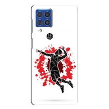 Чехлы с принтом Спортивная тематика для Samsung Galaxy F62 (Волейболист)