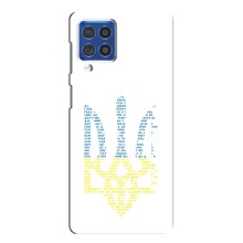 Чехлы для Samsung Galaxy F62  Укр. Символика (AlphaPrint) (Герб из букв)