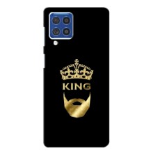 Чехол (Корона на чёрном фоне) для Самсунг Ф62 – KING