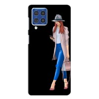 Чехол с картинкой Модные Девчонки Samsung Galaxy F62 – Девушка со смартфоном