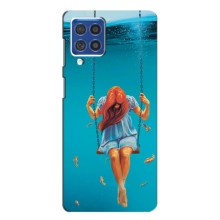 Чехол Стильные девушки на Samsung Galaxy F62 – Девушка на качели