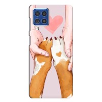 Чехол (ТПУ) Милые собачки для Samsung Galaxy F62 – Любовь к собакам