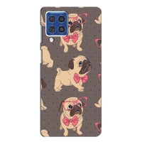 Чехол (ТПУ) Милые собачки для Samsung Galaxy F62 – Собачки Мопсики