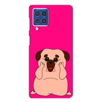 Чехол (ТПУ) Милые собачки для Samsung Galaxy F62 (Веселый Мопсик)
