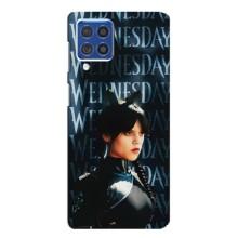 Чехлы Венсдей на Samsung Galaxy F62 Уэнсдей (AlphaPrint) (Уэнздей кошка)