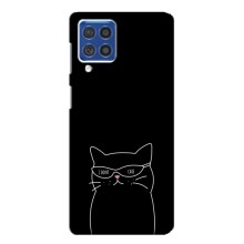 Чехол с рисунком кот на Samsung Galaxy F62 (Равнодушный кот)