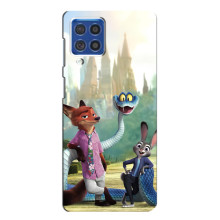 Чехол Зоотрополіс на Samsung Galaxy F62 – Ник Джуди и змея