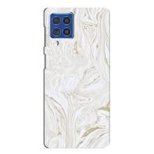 Мраморный чехол на Samsung Galaxy F62 (VPrint) (Белый мрамор)