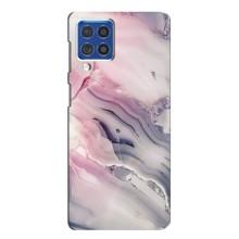 Мраморный чехол на Samsung Galaxy F62 (VPrint) (Пурпурный Мрамор)