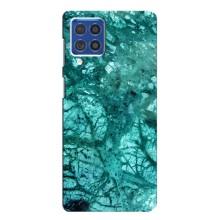 Мраморный чехол на Samsung Galaxy F62 (VPrint) (Зеленый мрамор)