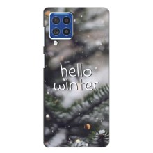 Новогодние, Праздничные Чехлы для Samsung Galaxy F62 - 2024 год (Hello winter)