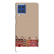 Новогодние, Праздничные Чехлы для Samsung Galaxy F62 - 2024 год (Зимний город)