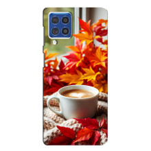 Чехол с уникальным дизайном «Осень с кофе» для Samsung Galaxy F62