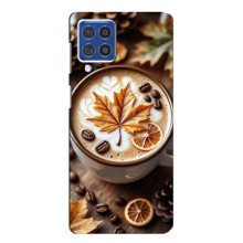 Чехол с уникальным дизайном «Осень с кофе» для Samsung Galaxy F62 – Пряный кофе