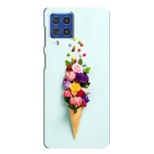 Чехлы с тематикой "ЦВЕТЫ" на Samsung Galaxy F62 – Цветок-мороженное