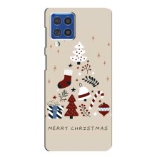 Рождественские Чехлы для Samsung Galaxy F62 (VPrint) (Merry Christmas)