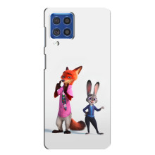 Силиконовый чехол с принтом Зоотрополіс для Samsung Galaxy F62 – Джуди и Ник