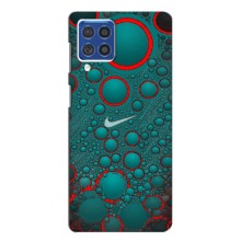Силиконовый Чехол на Samsung Galaxy F62 с картинкой Nike (Найк зеленый)