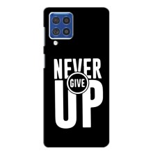 Силиконовый Чехол на Samsung Galaxy F62 с картинкой Nike – Never Give UP