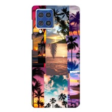 Силиконовый чехол с КАРТИНКАМИ лето для Samsung Galaxy F62 (AlphaPrint) (Летний отпуск)