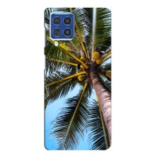 Силиконовый чехол с КАРТИНКАМИ лето для Samsung Galaxy F62 (AlphaPrint) (Пальма)