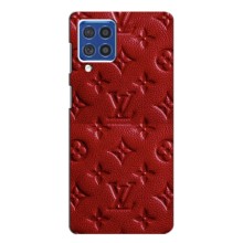 Текстурный Чехол Louis Vuitton для Самсунг Ф62 – Красный ЛВ