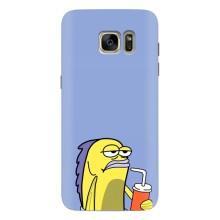 Бампер с принтом Мемы для Samsung Galaxy S7 Еdge / G935 – Безразличие