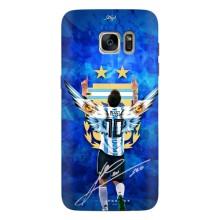 Чехлы для Samsung Galaxy S7 Еdge / G935 (Leo чемпион) (AlphaPrint) (Месси сборная)