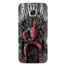 Чехлы Фильмы для Самсунг С7 Едж, Г935 (VPrint) – Дэдпул на троне