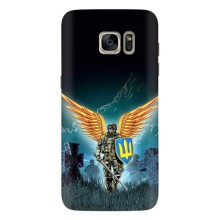 Чехлы с картинкой ЗСУ для Samsung Galaxy S7 Еdge / G935 (AlphaPrint) (Солдат ЗСУ)