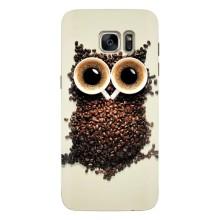 Чехлы с принтом СОВЫ для Samsung Galaxy S7 Еdge / G935 – Сова с зерен кофе