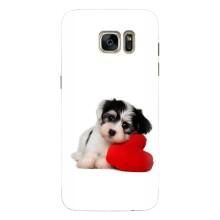 Чехлы с собаками для Samsung Galaxy S7 Еdge / G935 (VPrint) (Песик)