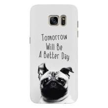 Чехлы с собаками для Samsung Galaxy S7 Еdge / G935 (VPrint) (Смешной Мопс)