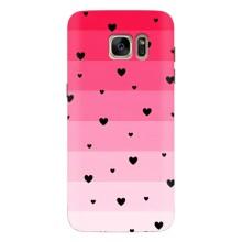 Чохли з тематикою "Маленькі Сердчеки" на Samsung Galaxy S7 Еdge / G935 (Чорні сердечка)
