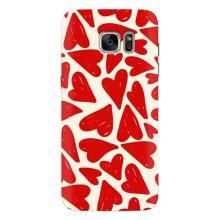 Чохли з тематикою "Маленькі Сердчеки" на Samsung Galaxy S7 Еdge / G935 (Червоні сердечки)