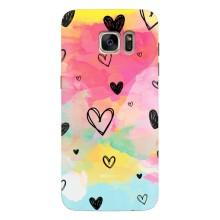 Чохли з тематикою "Маленькі Сердчеки" на Samsung Galaxy S7 Еdge / G935 (Яскраві серця)