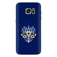 Чохли для Samsung Galaxy S7 Еdge / G935 Укр. Символіка (AlphaPrint) (Квітковий Герб)