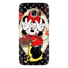 Чехол Disney Mouse Samsung Galaxy S7 Еdge / G935 (PREMIUMPrint) (Минни peace)