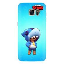 Чехол для Samsung Galaxy S7 Еdge / G935 Бравл Старс (VPrint) – Леон акула