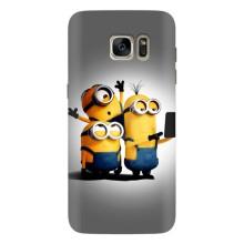 Чехол для Ребёнка на Самсунг С7 Едж, Г935 (VPrint) – Три миньона