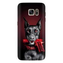 Чехол ДОБЕРМАН для Samsung Galaxy S7 Еdge / G935 – Доберман злой