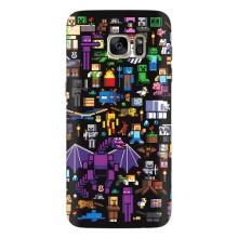 Чехол майнкрафт для Samsung Galaxy S7 Еdge / G935 – Все персонажи