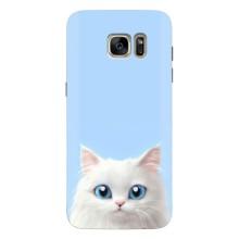 Чехол на тематику: Коты для Samsung Galaxy S7 Еdge / G935 (Белый кот)