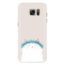 Чехол на тематику: Коты для Samsung Galaxy S7 Еdge / G935 (Белый котик)