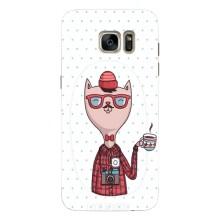 Чехол на тематику: Коты для Samsung Galaxy S7 Еdge / G935 (Кот аристократ)
